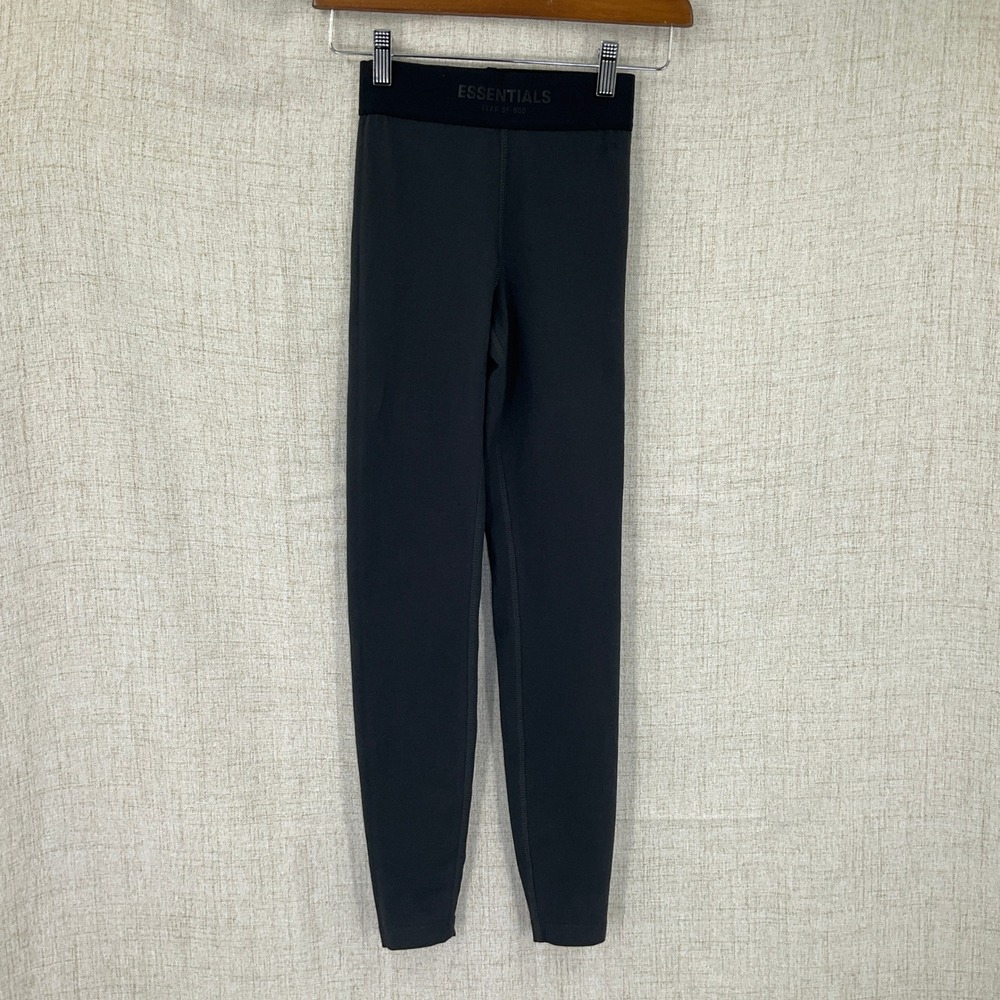 FEAR OF GOD ESSENTIALS Black Leggings Athleisure Yoga Workout XS